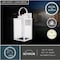Vaxcel Medinah 1 Light Dusk to Dawn White Outdoor Wall Lantern Clear Glass T0554 - alternate 2
